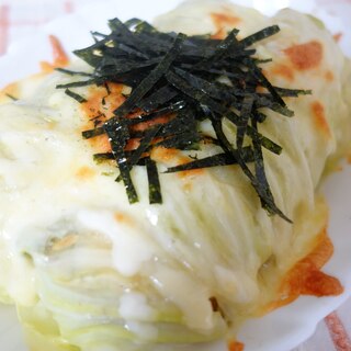 油揚げを使って♪  ロールキャベツのチーズ焼き